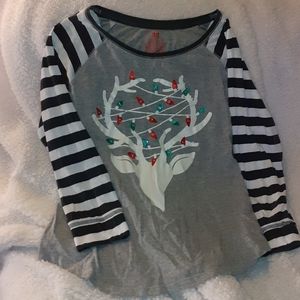 Christmas Reindeer Longsleeve shirt
